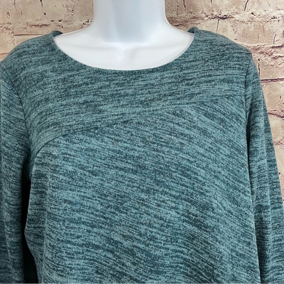 Chico’s Blue Pullover 3/4 Sleeve Knit Top - Picture 2 of 7